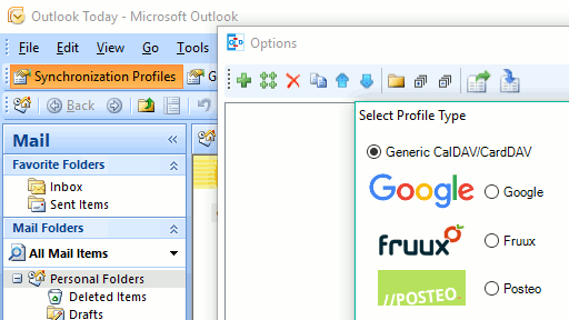 Outlook new profile screenshot